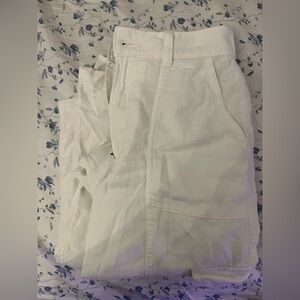 holister linen blend ultra high rise baggy pant